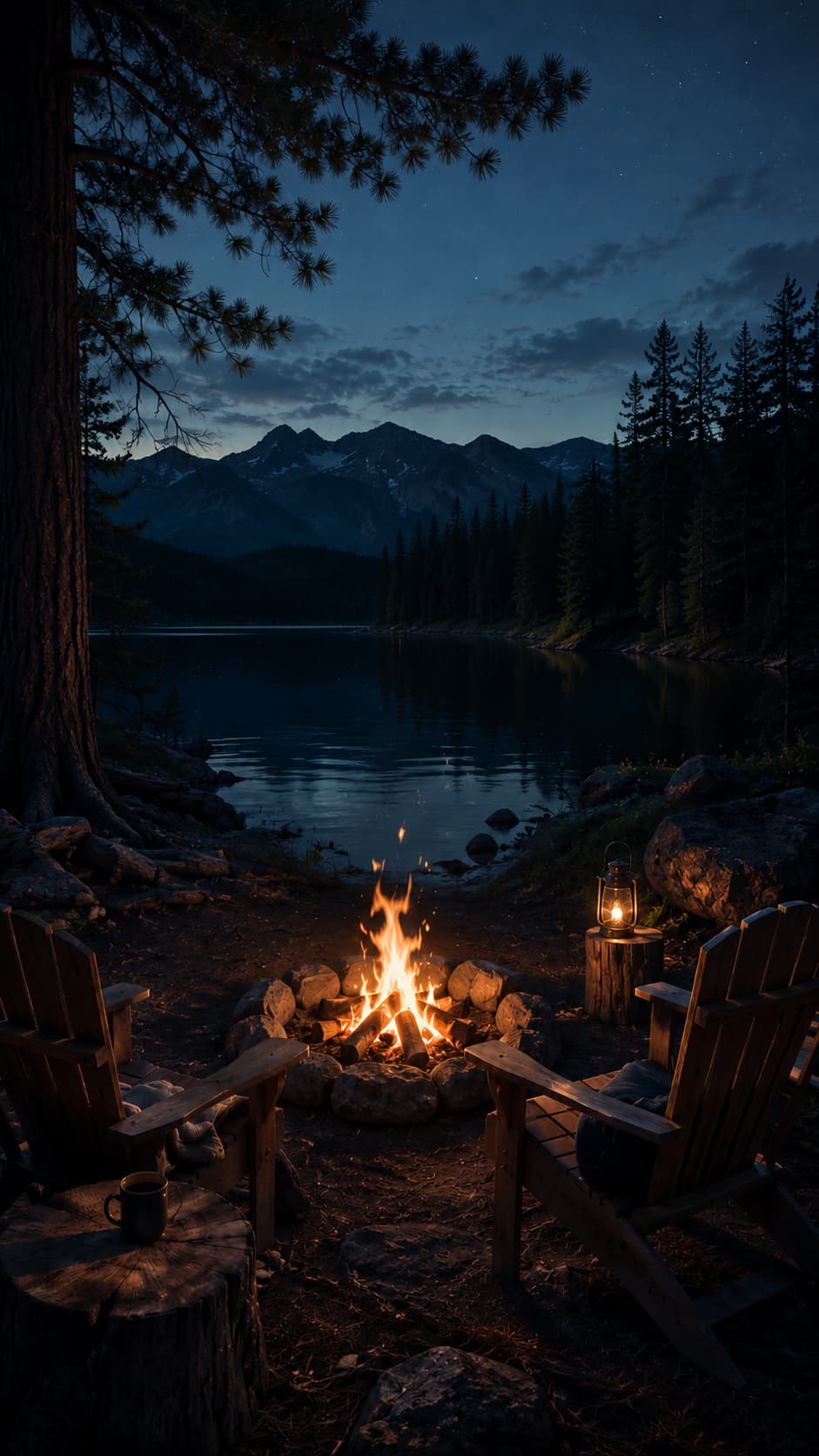 Campfire breathing place artwork